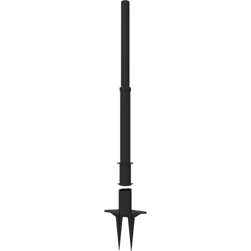 PLUS Barrier Posts, 42" High, Black Pronet Distribution
