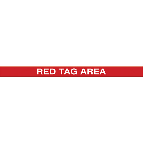 Marqueur robuste pour le sol Tough-Mark, Rectangle, 48" lo x 4" la, Rouge, Poly&eacute;thyl&egrave;ne Pronet Distribution
