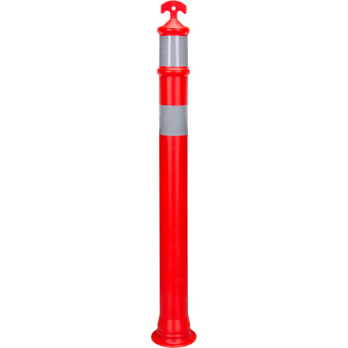Poteau d&eacute;lin&eacute;ateur &agrave; visibilit&eacute; &eacute;lev&eacute;e &agrave; dessus en T, 42" h, Orange Pronet Distribution