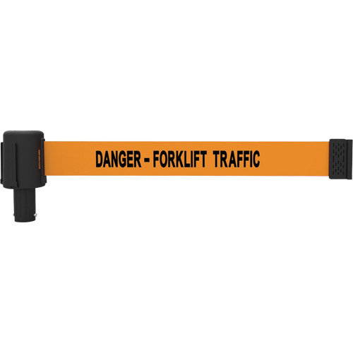 Cassettes de banni&egrave;re PLUS, Danger - Forklift Traffic, 15', Ruban Orange Pronet Distribution