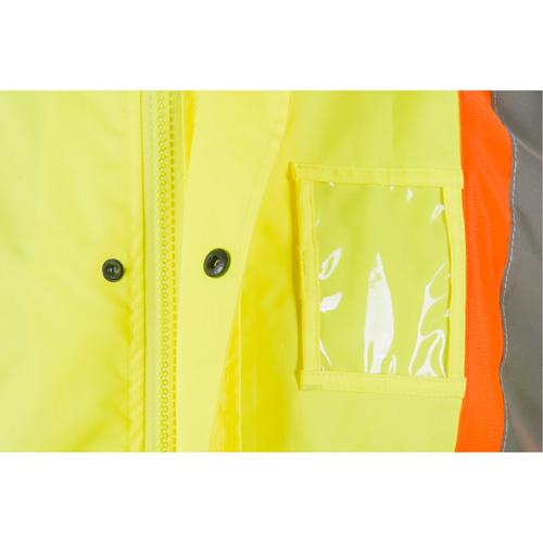 RZ1000 Rain Jacket, Polyester, Small, High Visibility Lime-Yellow Pronet Distribution