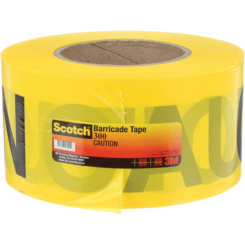 Scotch&reg; Buried Barricade Tape, English, 3" W x 1000' L, 2 mils, Black on Yellow Pronet Distribution
