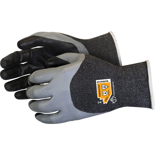 Gants &agrave; double trempage r&eacute;sistants aux coupures, Taille 5, Calibre 18, Rev&ecirc;tement Mousse de nitrile, Enveloppe en TenActiv, ASTM ANSI niveau A4 Pronet Distribution