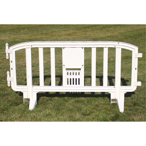 Barricade Movit, Emboîtables, 78" lo x 39" h, Blanc Pronet Distribution