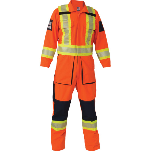 Ripstop Coveralls, 2X-Large, High Visibility Orange Pronet Distribution