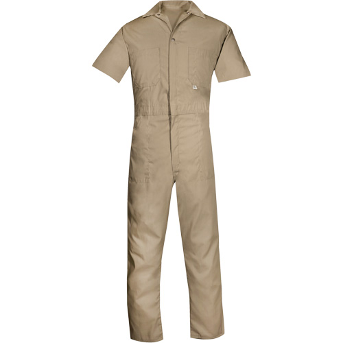 Short-Sleeved Coveralls, Men's, Tan, Size Medium Pronet Distribution