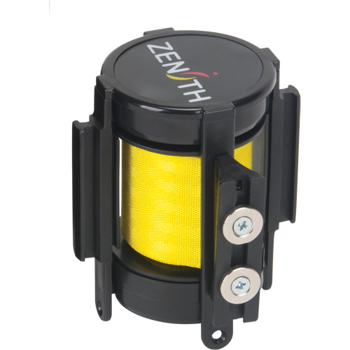 Cassette de ruban magn&eacute;tique pour barri&egrave;re de contr&ocirc;le des foules personnalis&eacute;e, 7', Ruban Jaune Pronet Distribution