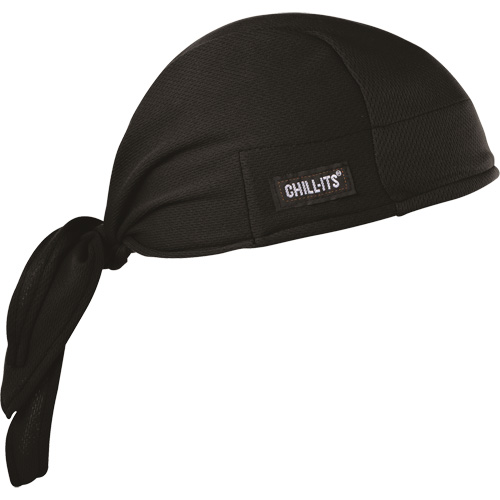 Chill-Its&reg; 6615 Cooling Doo Rag, Black Pronet Distribution