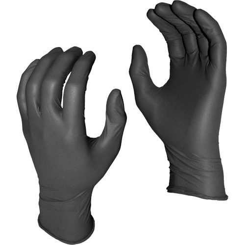 Gants jetables Grease Monkey, 2T-Grand, Nitrile, 5 mils, Sans poudre, Noir Pronet Distribution