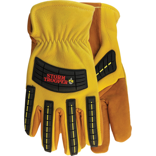 Gants Storm Trooper 5782, Grand, Paume en Cuir de vache, Poignet &agrave; enfiler Pronet Distribution