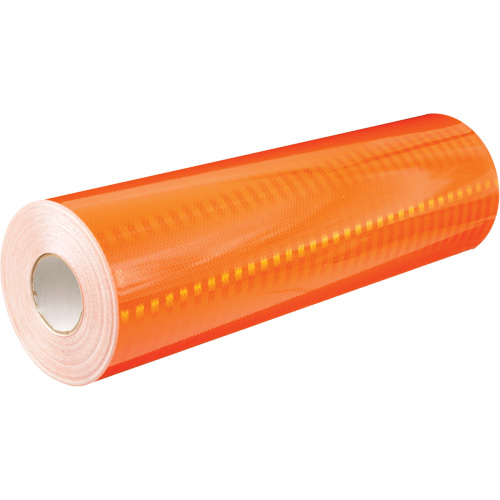 Feuille de rev&ecirc;tement de barricade prismatique de qualit&eacute; &agrave; haute intensit&eacute;, 2" la x 150' lo, 19 mils, Orange Pronet Distribution