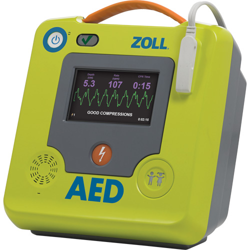 D&eacute;fibrillateur AED 3 BLS pour secouristes professionnels, Semi-automatique, Français, Classe 4 Pronet Distribution