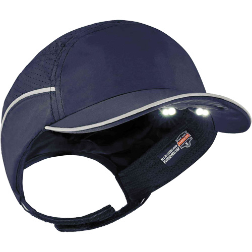Casque antichocs l&eacute;ger avec lampe DEL 8965 Skullerz, Bleu marin Pronet Distribution