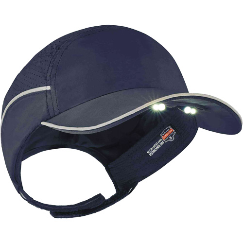 Casque antichocs l&eacute;ger avec lampe DEL 8965 Skullerz, Bleu marin Pronet Distribution