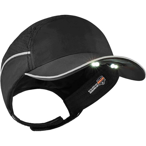 Casque antichocs l&eacute;ger avec lampe DEL 8965 Skullerz, Noir Pronet Distribution