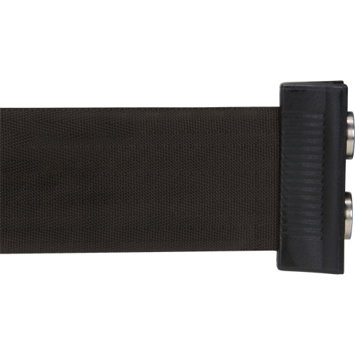 Barri&egrave;re &agrave; fixation murale avec ruban magn&eacute;tique, Acier, Fixation par vis, 7', Ruban Noir Pronet Distribution