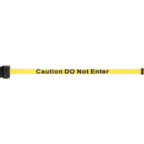 Wall Mount Barrier with Magnetic Tape, Steel, Screw Mount, 7', Yellow Tape Pronet Distribution