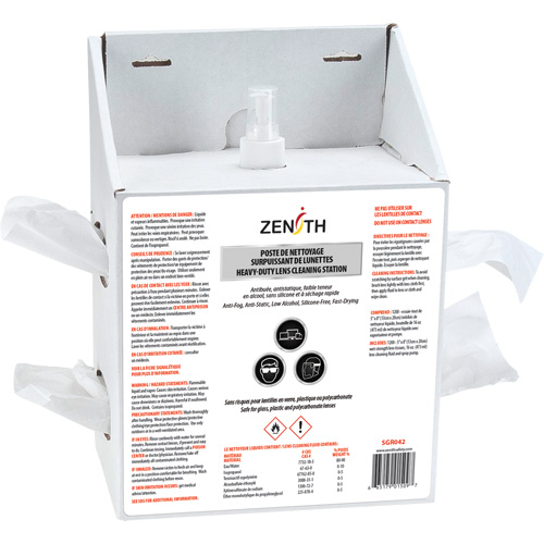Poste jetable de premi&egrave;re qualit&eacute; pour nettoyage de lentilles, Carton, 8" lo x 5" p x 12,5" h Pronet Distribution