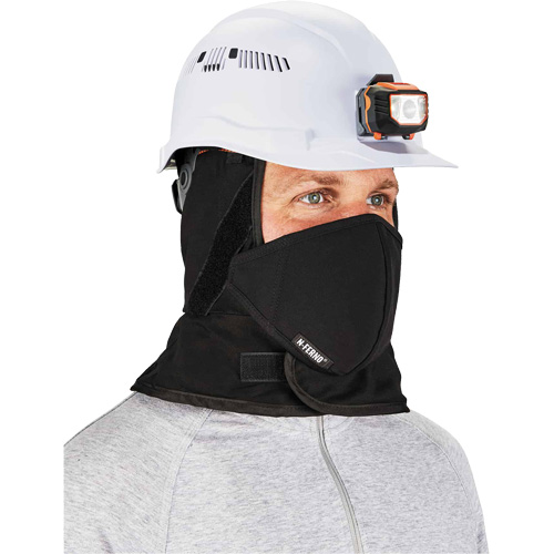 N-Ferno&reg; Winter Hard Hat Liner with Mouthpiece, Fleece Lining, One Size, Black Pronet Distribution