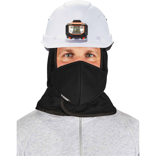 N-Ferno&reg; Winter Hard Hat Liner with Mouthpiece, Fleece Lining, One Size, Black Pronet Distribution