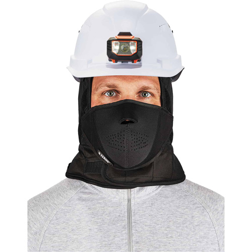 N-Ferno&reg; 3-Layer Winter Hard Hat Liner with Mouthpiece, Fleece Lining, One Size, Black Pronet Distribution