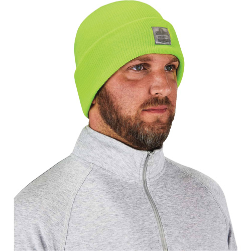 Bonnet en tricot c&ocirc;tel&eacute; N-Ferno, Taille unique, Vert lime haute visibilit&eacute; Pronet Distribution