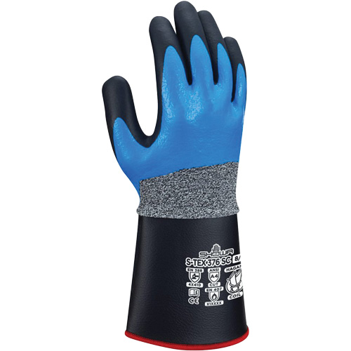 S-Tex 376SC Cut Resistant Gloves, Size 2X-Large/10, 13 Gauge, Nitrile/Foam Nitrile Coated, Hagane Coil&reg; Shell, ASTM ANSI Level A4/EN 388 Level D Pronet Distribution