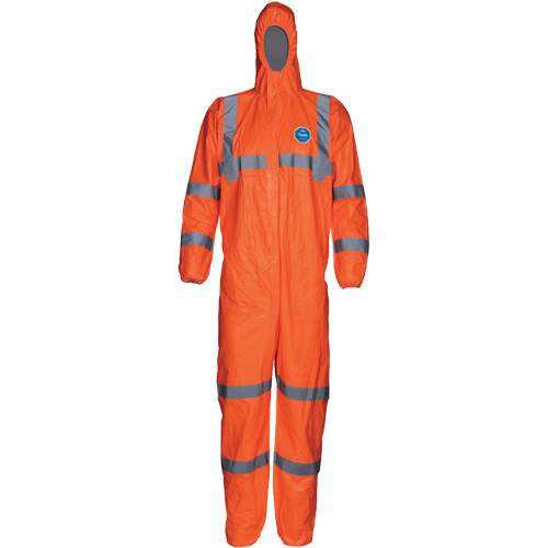 Combinaison haute visibilit&eacute; avec capuchon, Petit, Orange, Tyvek 500 Pronet Distribution