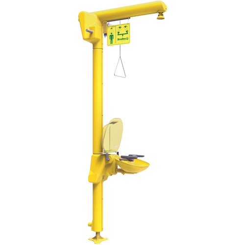 Halo Heat Trace Shower & Eye/Face Wash Unit, Pedestal Pronet Distribution