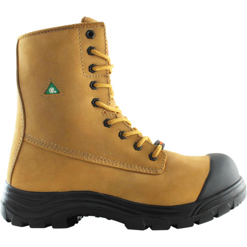 Storm Work Boots, Leather, Steel Toe, Size 8-1/2, Impermeable Pronet Distribution
