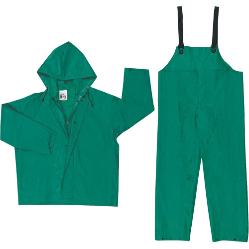 Dominator Limited Flammability Rain Suit, Large, Green Pronet Distribution