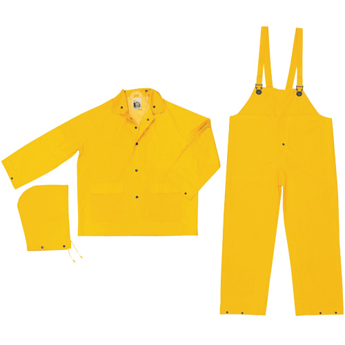 Ensemble imperm&eacute;able de s&eacute;rie classique, Polyester/PVC, Petit, Jaune Pronet Distribution