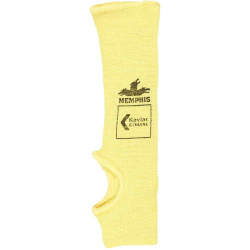 Safety Cut Pro Single-Ply Cut Resistant Sleeve, Kevlar&reg;, 10", ASTM ANSI Level A2, Yellow Pronet Distribution