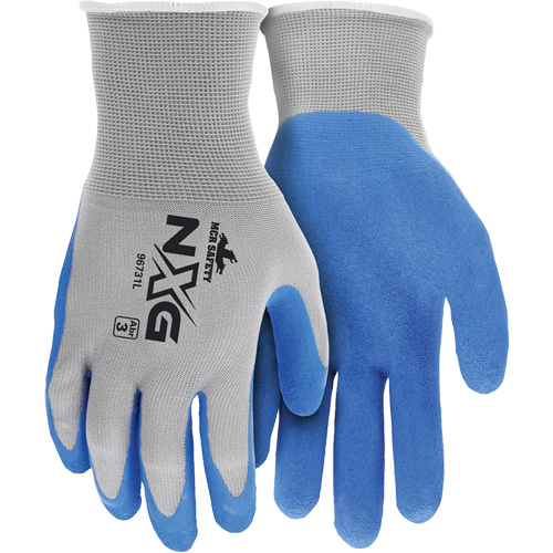NXG&reg; Coated Gloves, Large, Rubber Latex Coating, 13 Gauge, Nylon Shell Pronet Distribution