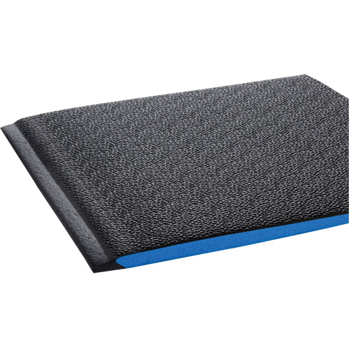 Tapis ergonomiques Wear-Bond Comfort-King, Rugueux, 3' x 5' x 9/16", Noir, Mousse de vinyle Pronet Distribution