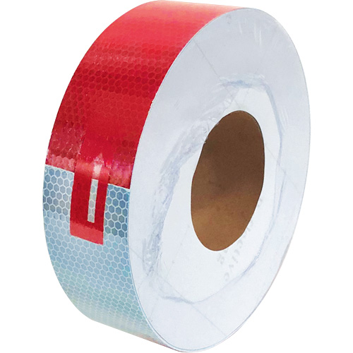 Conspicuity Tape, 2" W x 150' L, Red & White Pronet Distribution