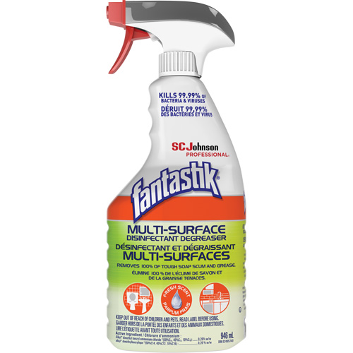 D&eacute;sinfectant et d&eacute;graissant multisurface professionnel Fantastik, 946 ml, Bouteille &agrave; g&acirc;chette Pronet Distribution