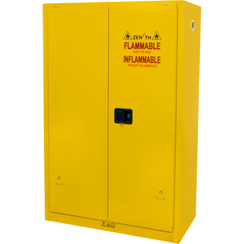 Armoire pour produits inflammables, 45 gal., 2 Porte(s), 43" La x 65" h x 18" p Pronet Distribution