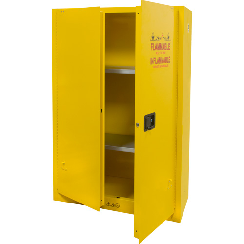 Armoire pour produits inflammables, 45 gal., 2 Porte(s), 43" La x 65" h x 18" p Pronet Distribution