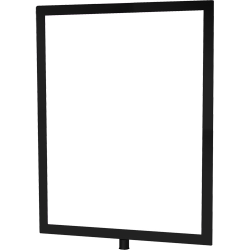 Heavy-Duty Vertical Sign Holder for Classic Posts, Black Pronet Distribution