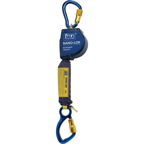 Nano-Lok Extended Length Self Retracting Lifeline, 10', Dyneema&reg;, Swivel Pronet Distribution