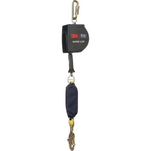 Nano-Lok Extended Length Self Retracting Lifeline, 15', Galvanized Steel, Swivel Pronet Distribution