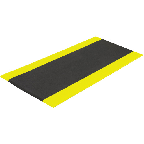 Airsoft Anti-Fatigue Mat, Pebbled, 3' x 5' x 3/8", Black/Yellow, PVC Sponge Pronet Distribution