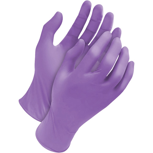 Deny Tripolymer Disposable Gloves, Large, Latex/Neoprene/Nitrile, 6-mil, Powder-Free, Purple Pronet Distribution