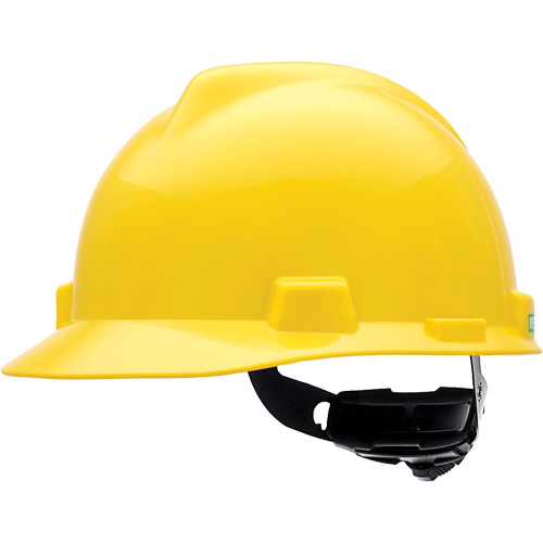 Casque de s&eacute;curit&eacute; &agrave; fentes V-Gard, R&eacute;pond aux normes CSA type 1, Suspension Rochet, Non ventil&eacute; Pronet Distribution