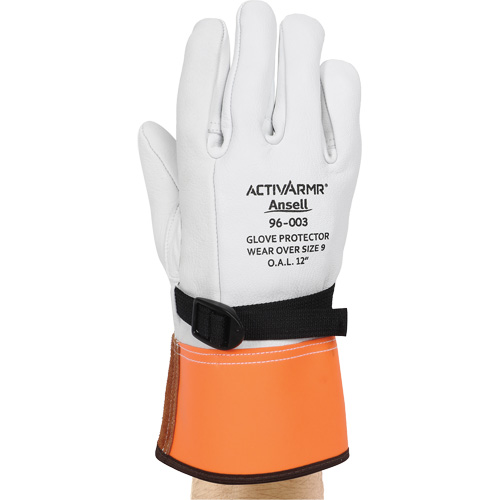96-003 High Voltage Leather Protector Gloves, Size 8, 12" L Pronet Distribution