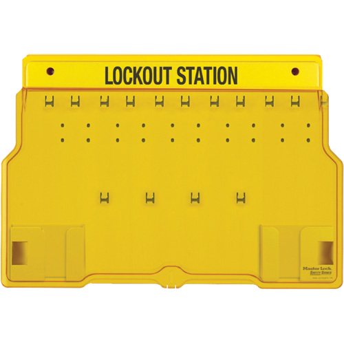 Trilingual Covered Lock Station, None Padlocks, 10 Padlock Capacity, Padlocks Not Included Pronet Distribution