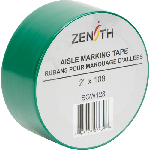 Aisle Marking Tape, 2" x 108', PVC, Green Pronet Distribution
