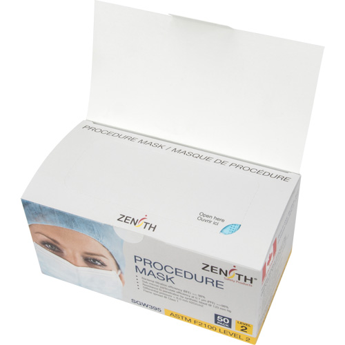 Masques d'intervention jetables, ASTM F2100 Niveau 2, Classe 1 Pronet Distribution