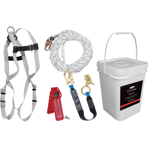 Dynamic Fall Protection Kit, Roofer's Kit Pronet Distribution